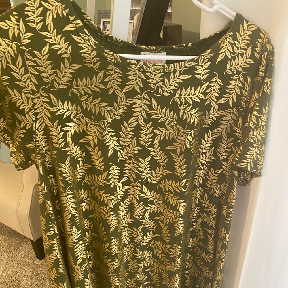 Green and gold maxi